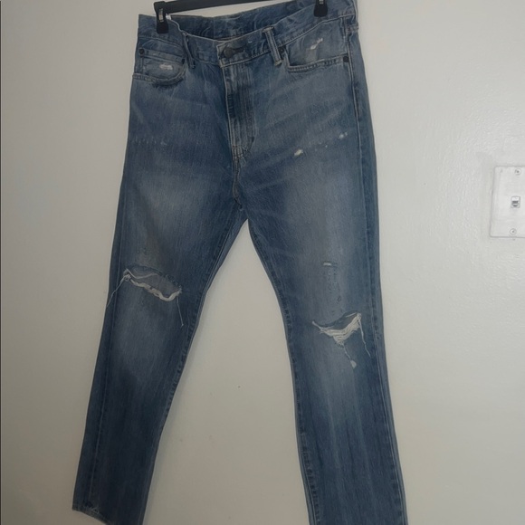 Levi’s 511 Men's Blue Jeans Distressed 38x32 - Picture 1 of 11